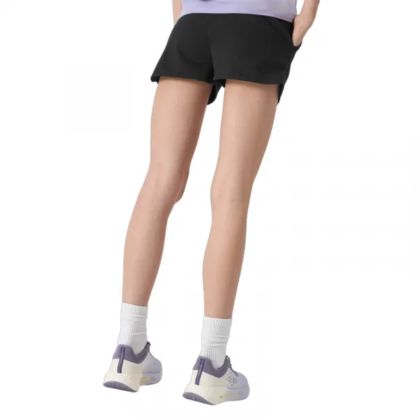 Dievčenské teplákové kraťasy 4F JUNIOR SHORTS CAS-4FJWSS24TSHOF280-20S-DEEP BLACK