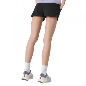 Dievčenské teplákové kraťasy 4F JUNIOR SHORTS CAS-4FJWSS24TSHOF280-20S-DEEP BLACK
