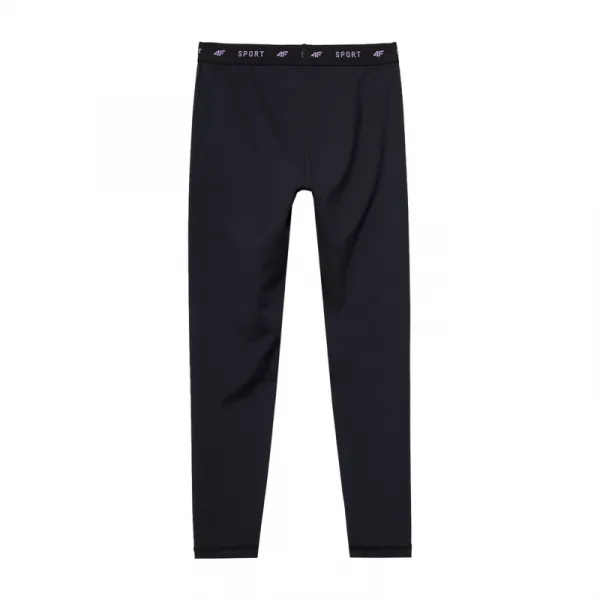 Dievčenské legíny 4F JUNIOR TIGHTS FNK-4FJWSS24TFTIF223-20S-DEEP BLACK
