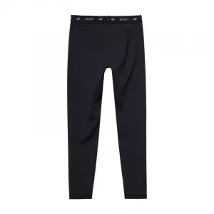 Dievčenské legíny 4F JUNIOR TIGHTS FNK-4FJWSS24TFTIF223-20S-DEEP BLACK