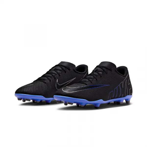 Chlapčenské futbalové kopačky outdoorové NIKE Mercurial Vapor 15-24 Club Jr FG black hyper royal chrome