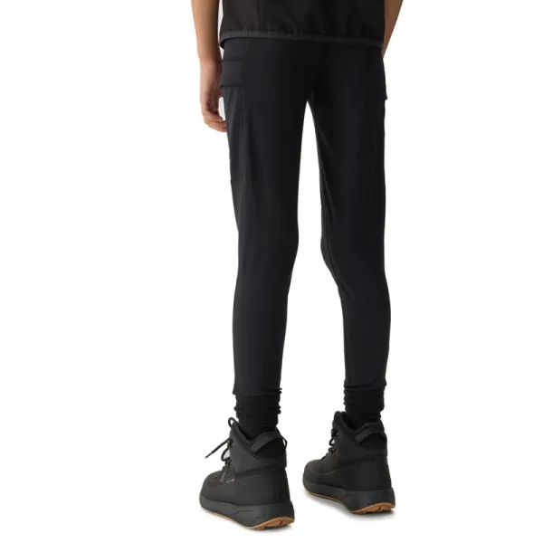Dievčenské turistické legíny 4F JUNIOR TROUSERS FNK-4FJWSS24TFTRF493-21S-BLACK