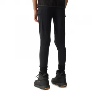 Dievčenské turistické legíny 4F JUNIOR TROUSERS FNK-4FJWSS24TFTRF493-21S-BLACK