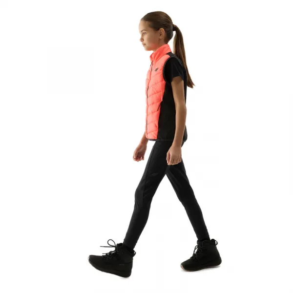 Dievčenské turistické legíny 4F JUNIOR TROUSERS FNK-4FJWSS24TFTRF493-21S-BLACK