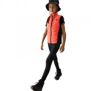 Dievčenské turistické legíny 4F JUNIOR TROUSERS FNK-4FJWSS24TFTRF493-21S-BLACK