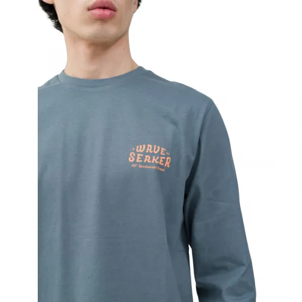 Pánske tričko s dlhým rukávom 4F LONGSLEEVE-4FWSS24TLONM246-22S-ANTHRACITE