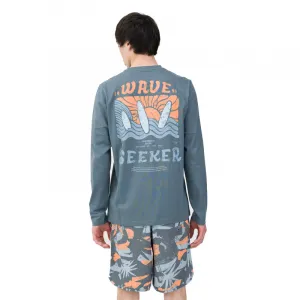 Pánske tričko s dlhým rukávom 4F LONGSLEEVE-4FWSS24TLONM246-22S-ANTHRACITE