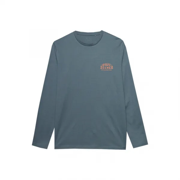 Pánske tričko s dlhým rukávom 4F LONGSLEEVE-4FWSS24TLONM246-22S-ANTHRACITE