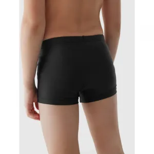 Chlapčenské plavky 4F JUNIOR SWIMMING TRUNKS-4FJWSS24USWTM022-20S-DEEP BLACK