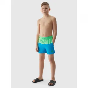 Chlapčenské plavky 4F JUNIOR BOARD SHORTS-4FJWSS24UBDSM069-33S-BLUE