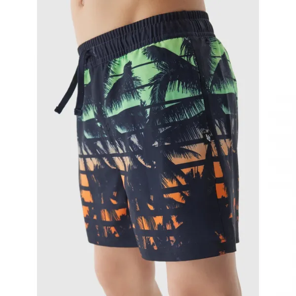 Chlapčenské plavky 4F JUNIOR BOARD SHORTS-4FJWSS24UBDSM067-96S-MULTICOLOUR 6