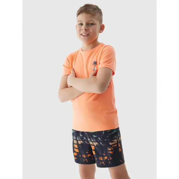 Chlapčenské plavky 4F JUNIOR BOARD SHORTS-4FJWSS24UBDSM067-96S-MULTICOLOUR 6