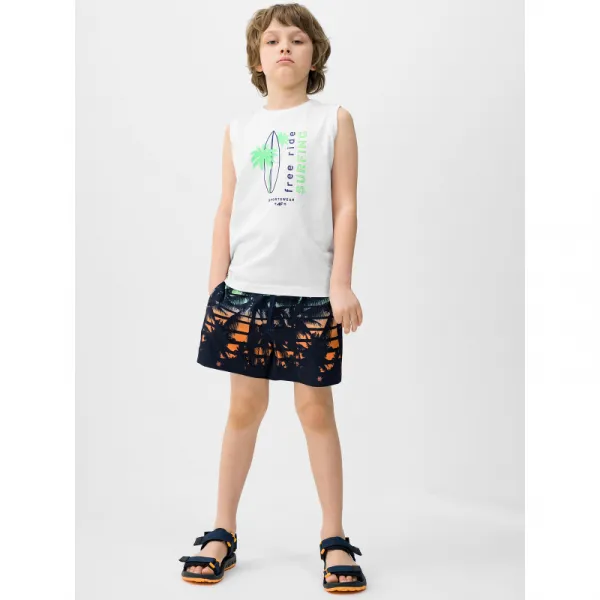 Chlapčenské plavky 4F JUNIOR BOARD SHORTS-4FJWSS24UBDSM067-96S-MULTICOLOUR 6