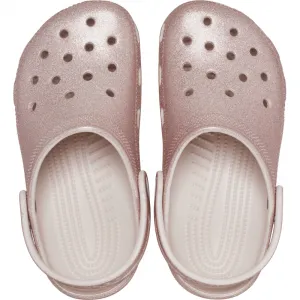 Dievčenské kroksy (rekreačná obuv) CROCS Classic Glitter Clog K quartz glitter