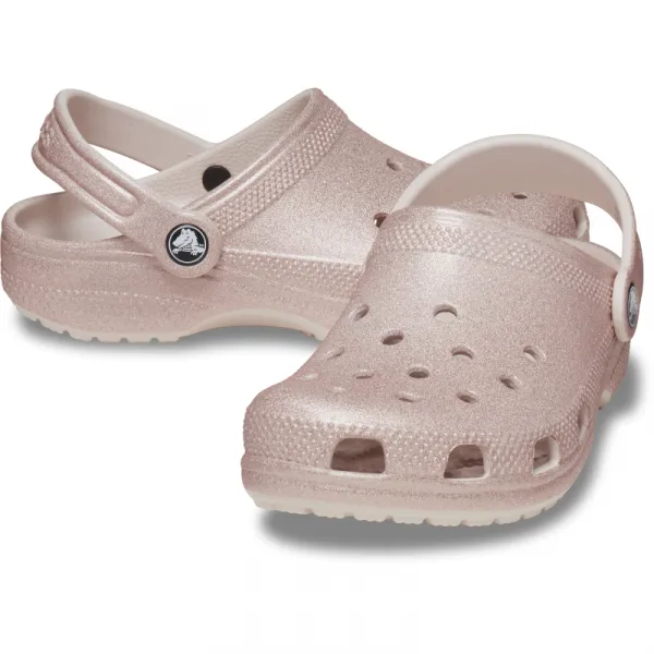 Dievčenské kroksy (rekreačná obuv) CROCS Classic Glitter Clog K quartz glitter