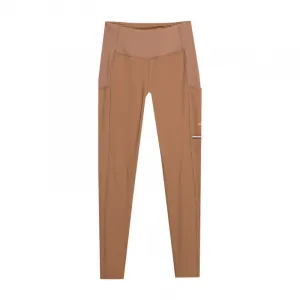 Dámske turistické legíny 4F TROUSERS FNK-WSS24TFTRF580-82S-LIGHT BROWN