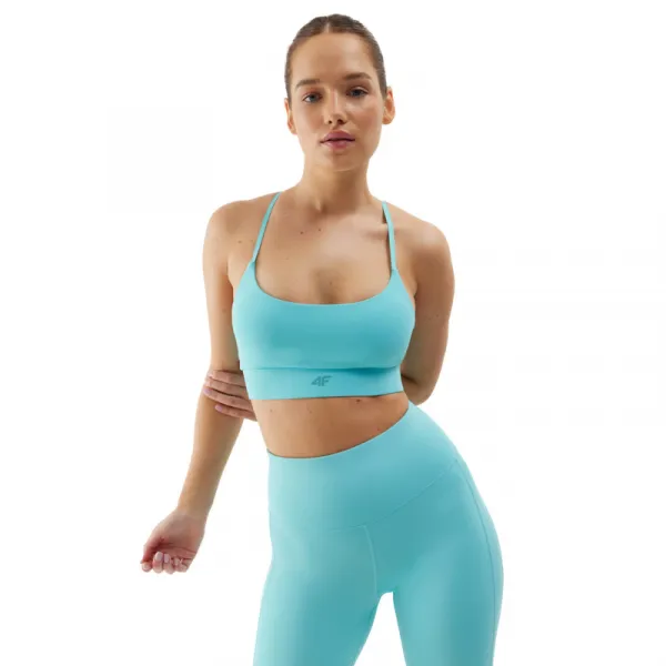 Dámska tréningová športová podprsenka 4F SPORT BRA-WSS24USBAF096-33S-BLUE