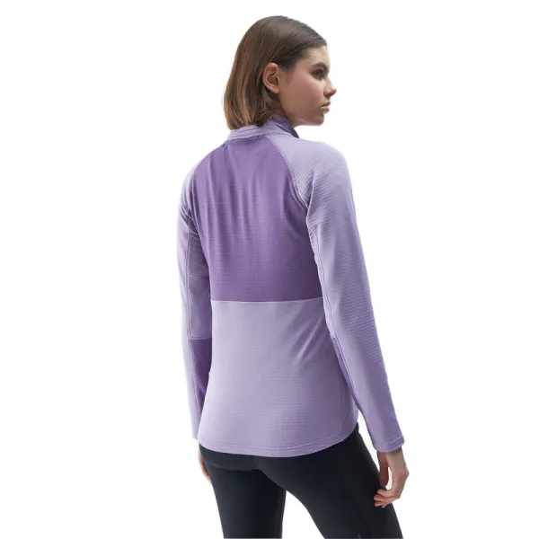 Dámska turistická mikina so zipsom 4F SWEATSHIRT FNK-4FWSS24TFSWF316-52S-LIGHT VIOLET