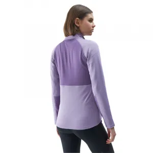 Dámska turistická mikina so zipsom 4F SWEATSHIRT FNK-4FWSS24TFSWF316-52S-LIGHT VIOLET