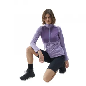 Dámska turistická mikina so zipsom 4F SWEATSHIRT FNK-4FWSS24TFSWF316-52S-LIGHT VIOLET