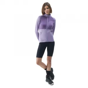 Dámska turistická mikina so zipsom 4F SWEATSHIRT FNK-4FWSS24TFSWF316-52S-LIGHT VIOLET