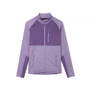 Dámska turistická mikina so zipsom 4F SWEATSHIRT FNK-4FWSS24TFSWF316-52S-LIGHT VIOLET