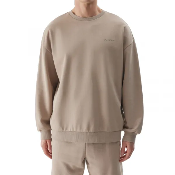 Pánska mikina 4F SWEATSHIRT-WSS24TSWSM1027-83S-BEIGE