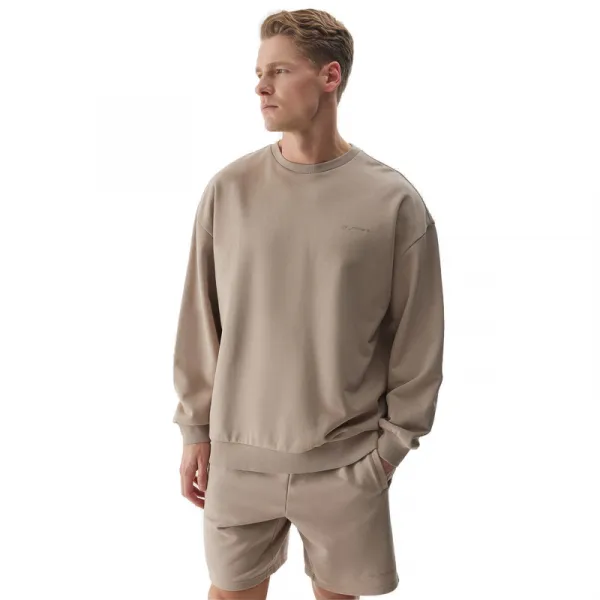 Pánska mikina 4F SWEATSHIRT-WSS24TSWSM1027-83S-BEIGE