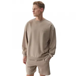 Pánska mikina 4F SWEATSHIRT-WSS24TSWSM1027-83S-BEIGE