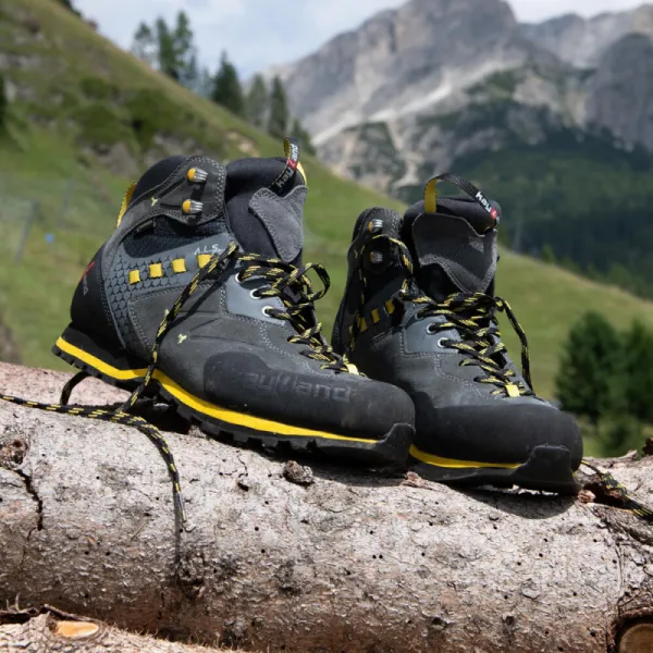 Pánska členková turistická obuv KAYLAND Vitrik Mid Gtx, Dark grey Yellow