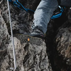 Pánska členková turistická obuv KAYLAND Vitrik Mid Gtx, Dark grey Yellow