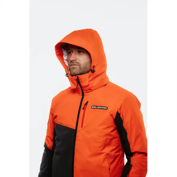 Pánska lyžiarska bunda s kapucňou BLIZZARD Ski Jacket Berwang, cherry red black