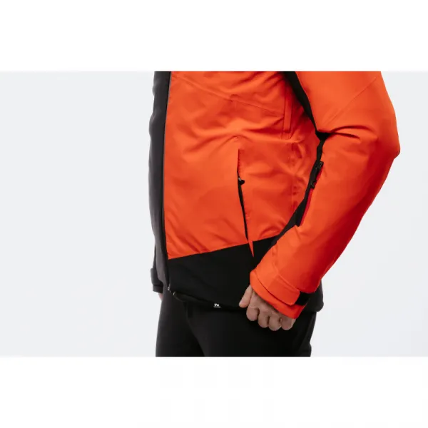 Pánska lyžiarska bunda s kapucňou BLIZZARD Ski Jacket Berwang, cherry red black