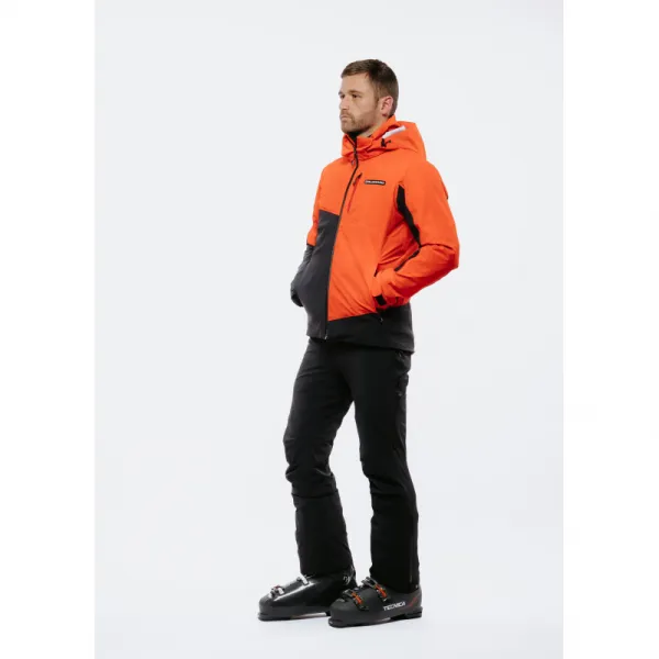Pánska lyžiarska bunda s kapucňou BLIZZARD Ski Jacket Berwang, cherry red black