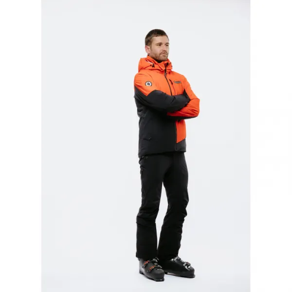 Pánska lyžiarska bunda s kapucňou BLIZZARD Ski Jacket Berwang, cherry red black