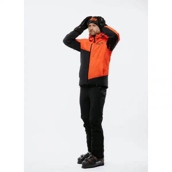 Pánska lyžiarska bunda s kapucňou BLIZZARD Ski Jacket Berwang, cherry red black