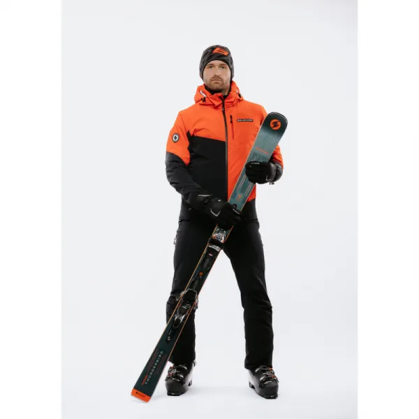 Pánska lyžiarska bunda s kapucňou BLIZZARD Ski Jacket Berwang, cherry red black