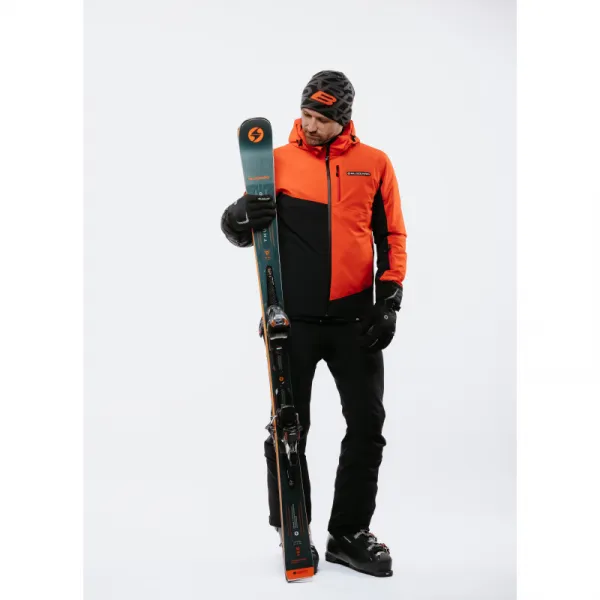 Pánska lyžiarska bunda s kapucňou BLIZZARD Ski Jacket Berwang, cherry red black