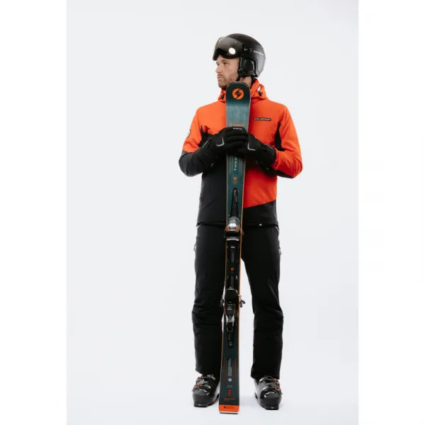 Pánska lyžiarska bunda s kapucňou BLIZZARD Ski Jacket Berwang, cherry red black