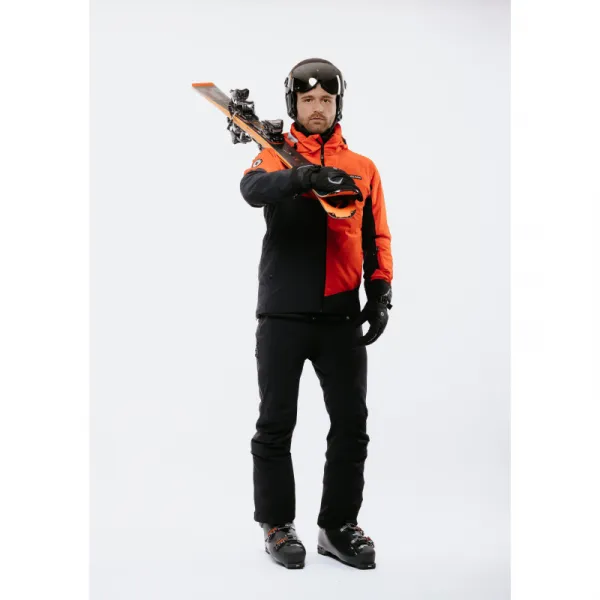 Pánska lyžiarska bunda s kapucňou BLIZZARD Ski Jacket Berwang, cherry red black