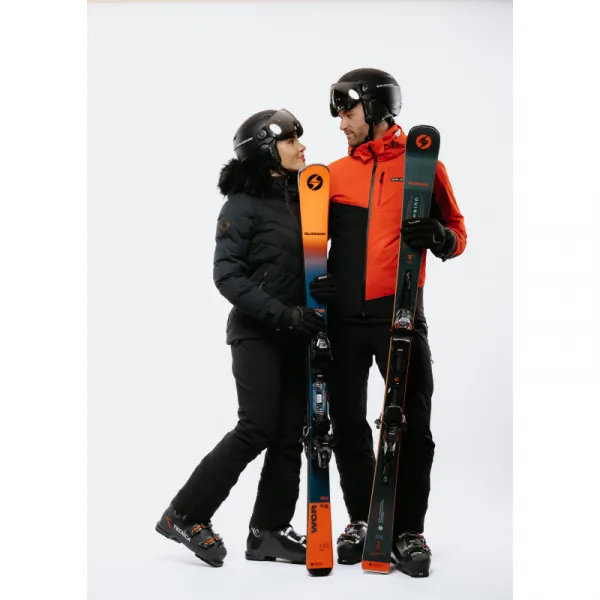 Pánska lyžiarska bunda s kapucňou BLIZZARD Ski Jacket Berwang, cherry red black