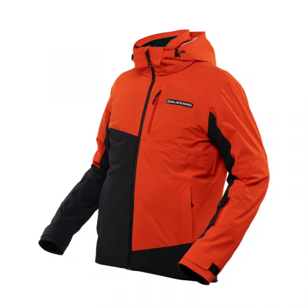 Pánska lyžiarska bunda s kapucňou BLIZZARD Ski Jacket Berwang, cherry red black