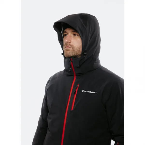 Pánska lyžiarska bunda s kapucňou BLIZZARD Ski Jacket Berwang, black