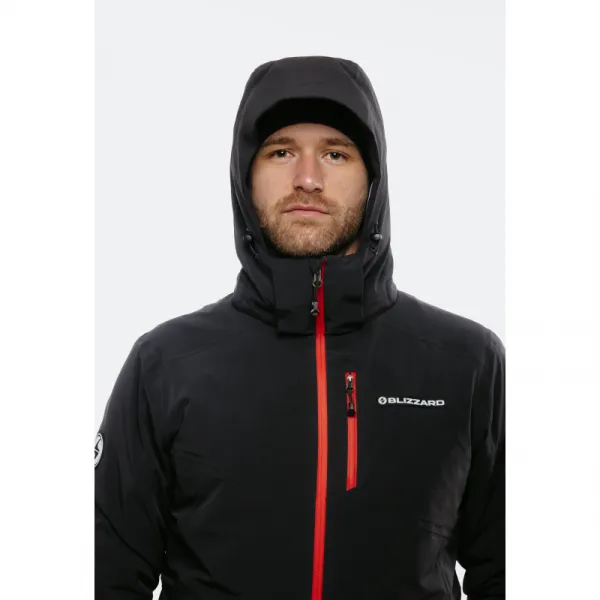 Pánska lyžiarska bunda s kapucňou BLIZZARD Ski Jacket Berwang, black