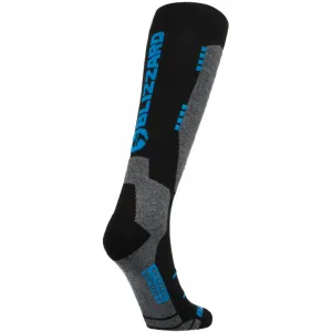 Lyžiarske podkolienky (ponožky) BLIZZARD Wool Sport ski socks, black turquoise