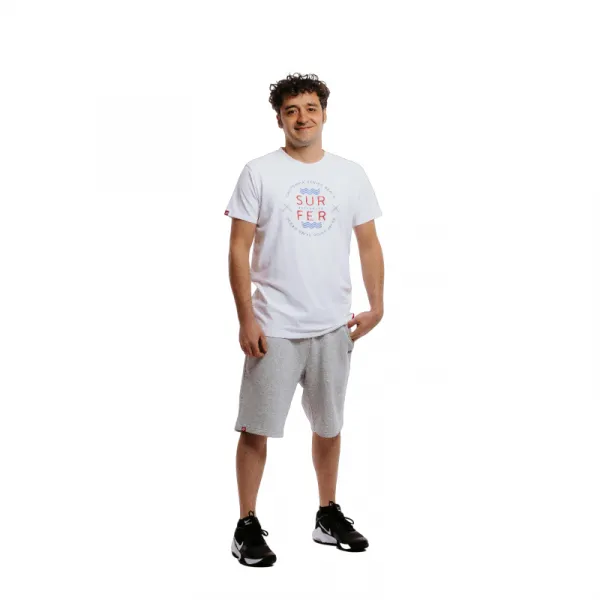 Pánske tričko s krátkym rukávom AUTHORITY T-SURFER M white