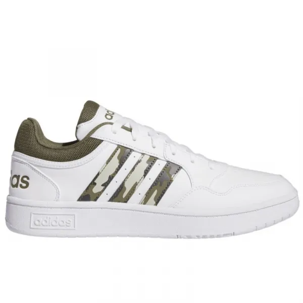 Pánska rekreačná obuv ADIDAS Hoops 3.0 cloud white olive strata grey two