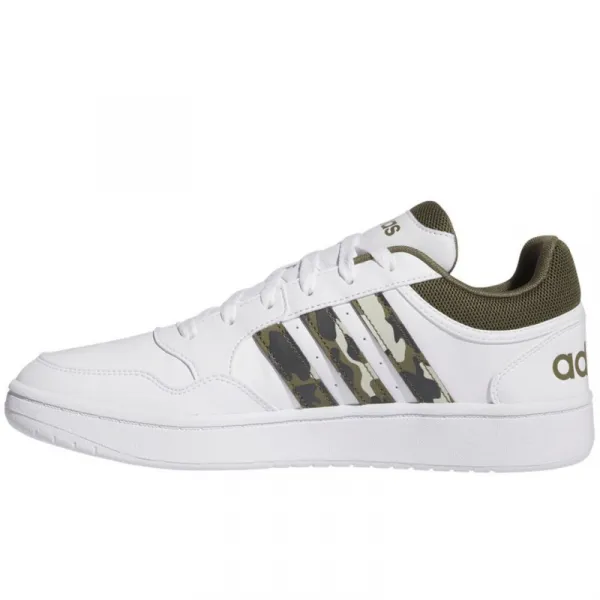 Pánska rekreačná obuv ADIDAS Hoops 3.0 cloud white olive strata grey two