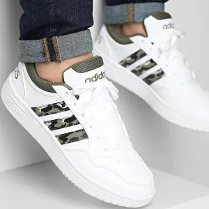 Pánska rekreačná obuv ADIDAS Hoops 3.0 cloud white olive strata grey two