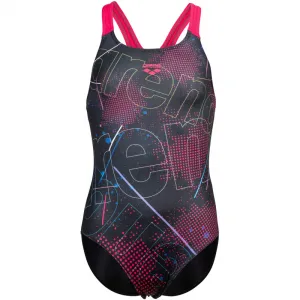 Dievčenské plavecké jednodielne plavky ARENA GALACTIC SWIMSUIT SWIM PRO BACK